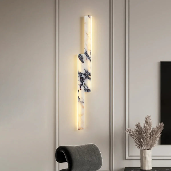 Rectangular Marble Linear Wall Lamp