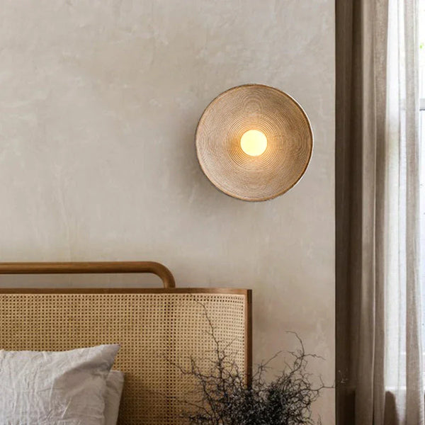 Ceramic Disc Wall Lamp | Cream, Green or Taupe | CLRJP025