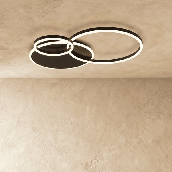 Modern Energy Efficient LED Flush Ceiling Light Fixture for Living Room