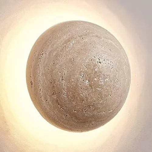 Round Natural Stone Wall Sconce | Sphere LED | CL852200X