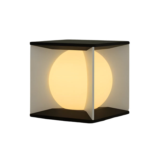 Panora Square Lampshade Steel Outdoor Pillar lights