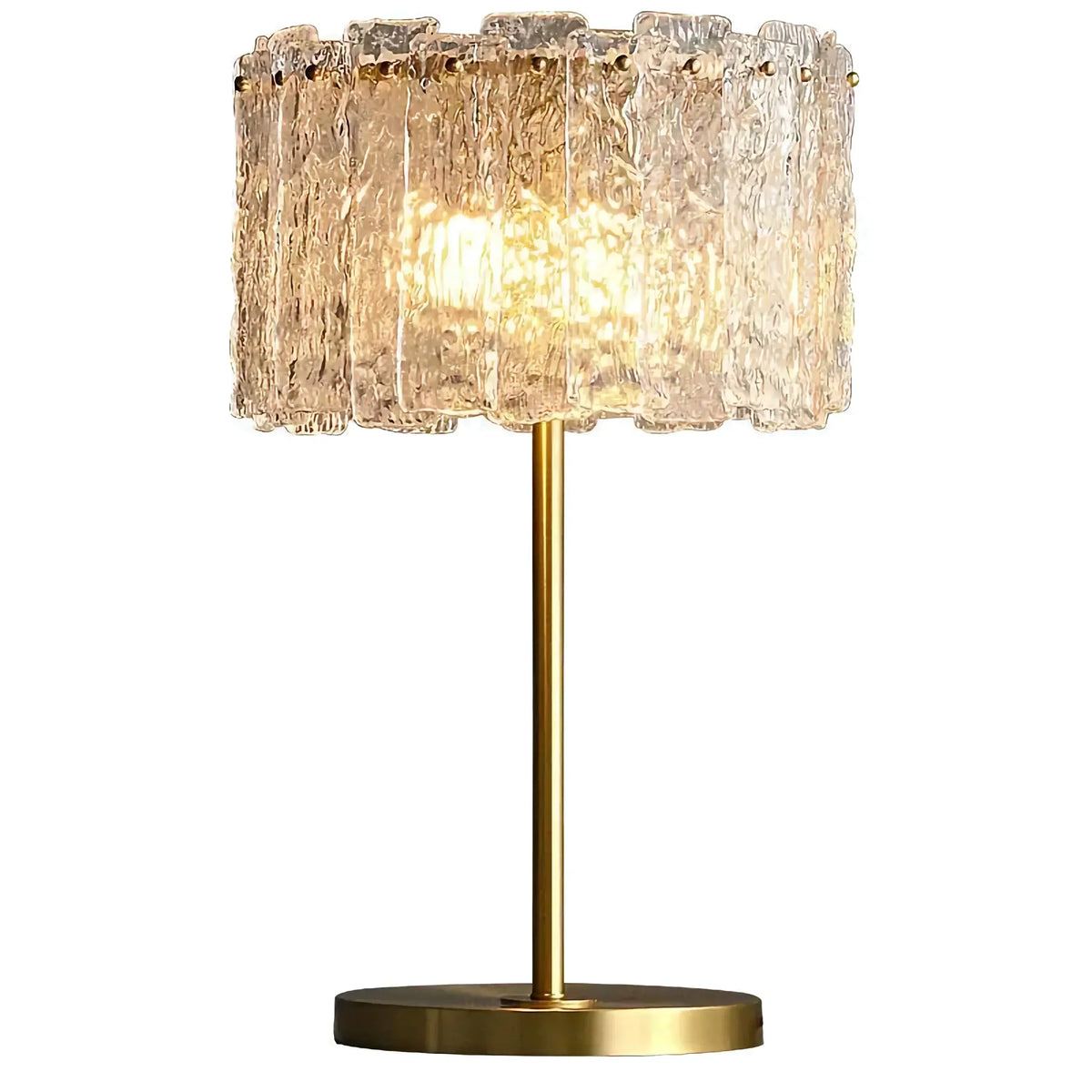 Textured Glass Table Lamp | Brass | CLAZS99S