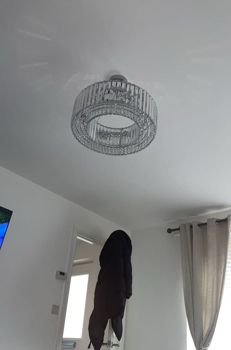 Glam Modern Round Crystal Chandelier