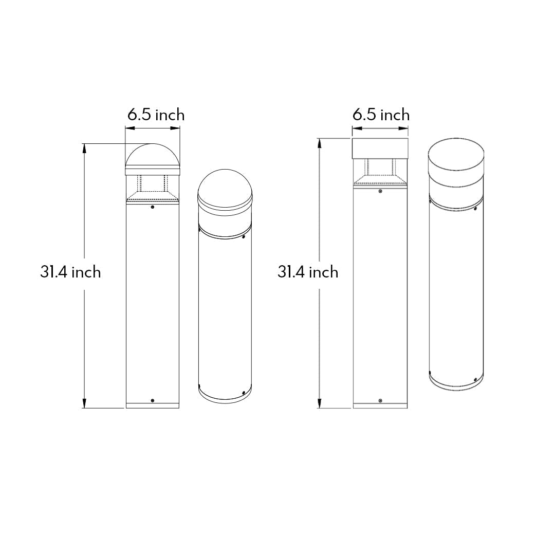 Nourisg Minimalist Nordic Outdoor Pole Lights