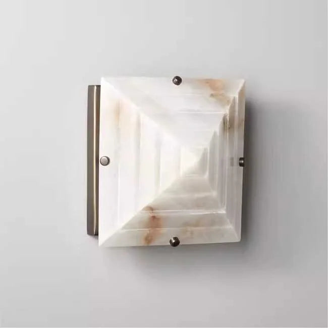 Trapezoidal Alabaster Wall Sconce | CLJPAS028