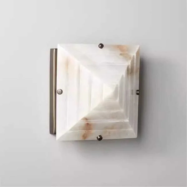 Trapezoidal Alabaster Wall Sconce | CLJPAS028