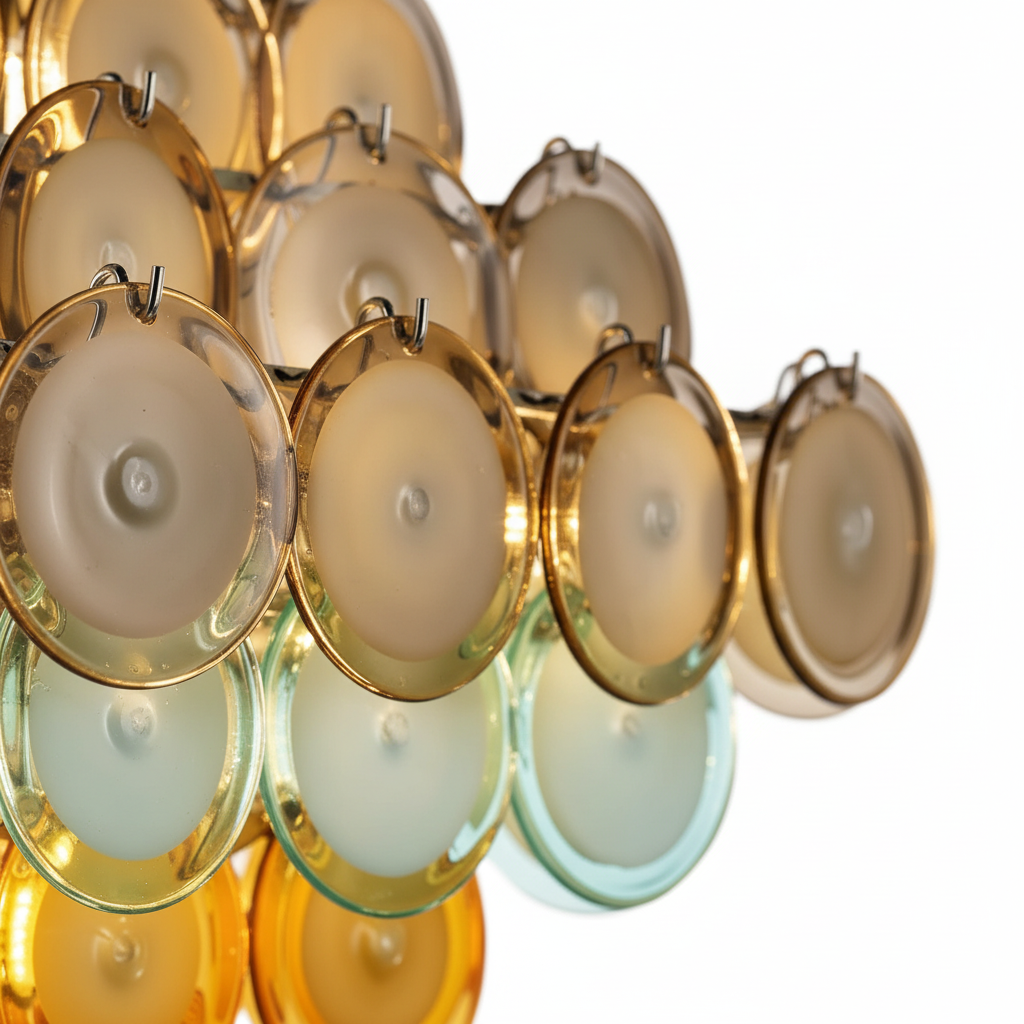 Veneto Chandelier | Tiered Glass Discs | CLOP895000